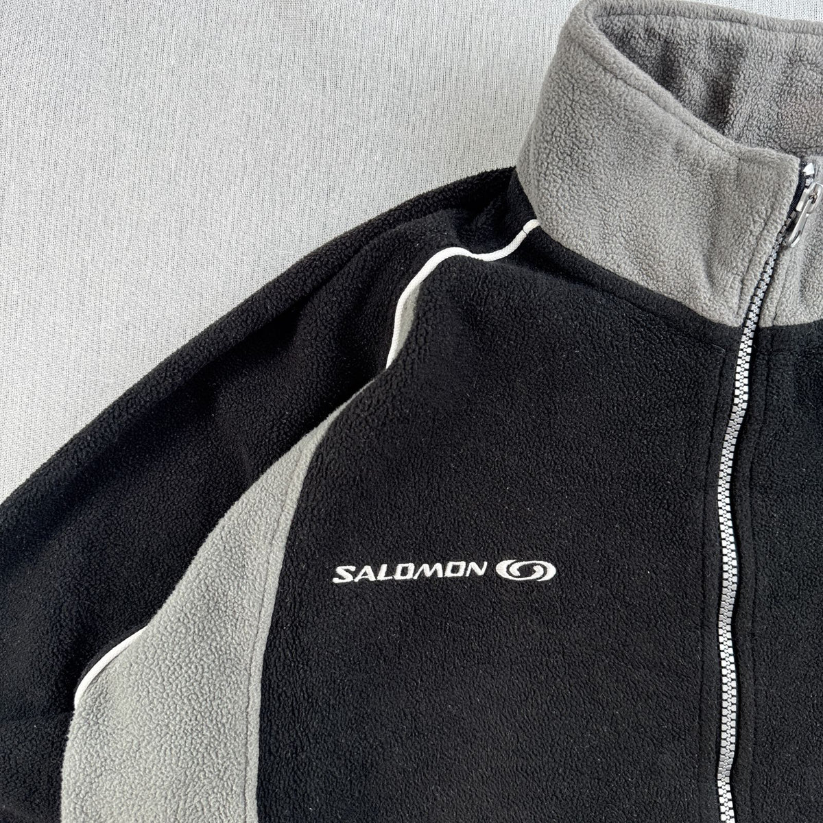 00s Salomon フリース サロモン Bridgestone BLIZZAK ブリヂストン ブリザック コラボ ジャケット フルジップ ブラック 2605-00196