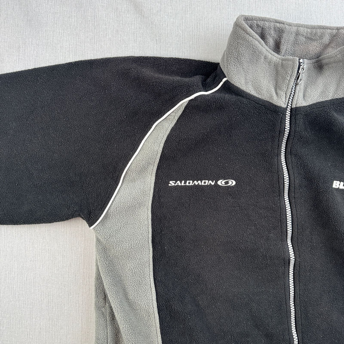 00s Salomon フリース サロモン Bridgestone BLIZZAK ブリヂストン ブリザック コラボ ジャケット フルジップ ブラック 2605-00196