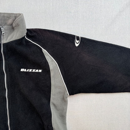 00s Salomon フリース サロモン Bridgestone BLIZZAK ブリヂストン ブリザック コラボ ジャケット フルジップ ブラック 2605-00196