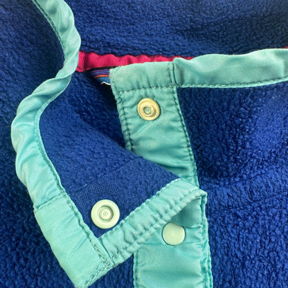 80s Patagonia パタゴニア Synchilla シンチラ スナップT 前立てナイロン 三角タグ フリース snapT スナップボタン ロイヤルブルー 2605-00217