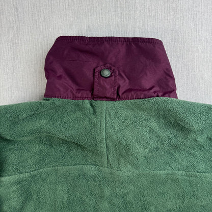 90s Columbia コロンビア リバーシブル フリース ジャケット グリーン パープル 2605-00294