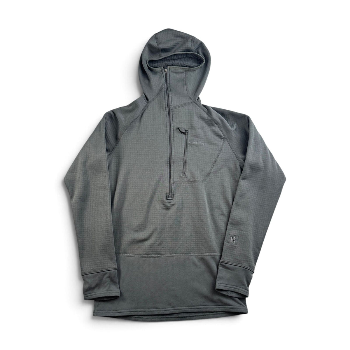 Patagonia パタゴニア R1 レギュレーター フーディ Polartec ポーラテック ハーフジップ プルオーバー パーカー フード グレー XS 2011年製 2605-00306