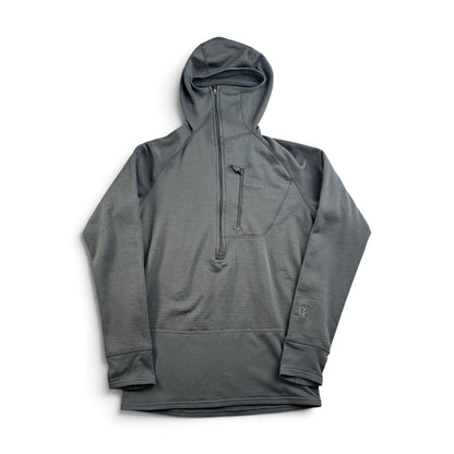 Patagonia パタゴニア R1 レギュレーター フーディ Polartec ポーラテック ハーフジップ プルオーバー パーカー フード グレー XS 2011年製 2605-00306