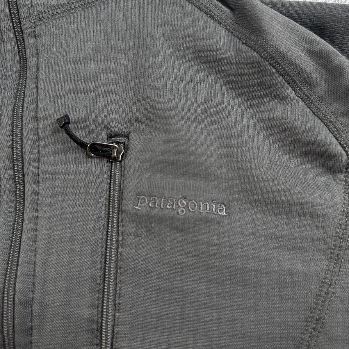 Patagonia パタゴニア R1 レギュレーター フーディ Polartec ポーラテック ハーフジップ プルオーバー パーカー フード グレー XS 2011年製 2605-00306