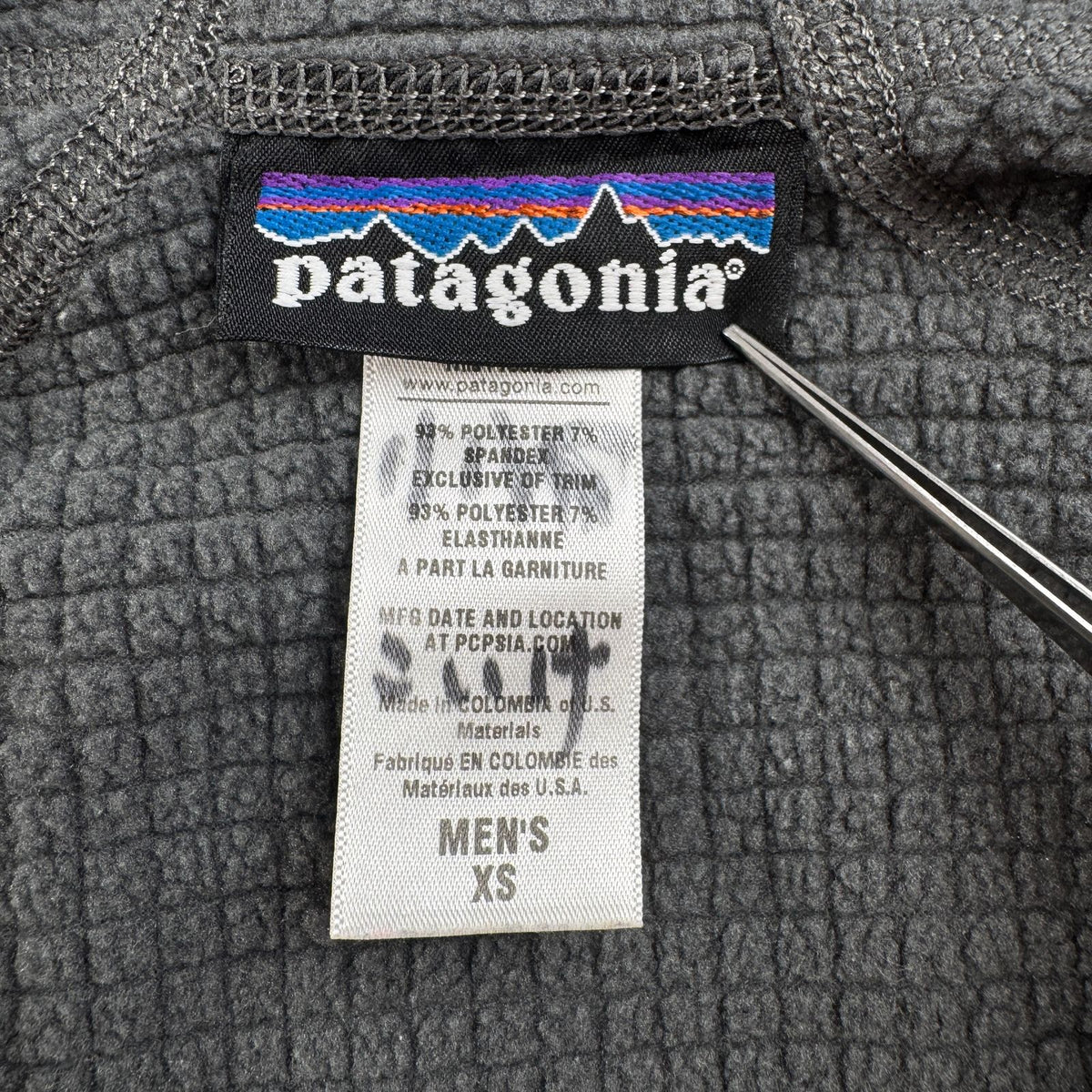 Patagonia パタゴニア R1 レギュレーター フーディ Polartec ポーラテック ハーフジップ プルオーバー パーカー フード グレー XS 2011年製 2605-00306