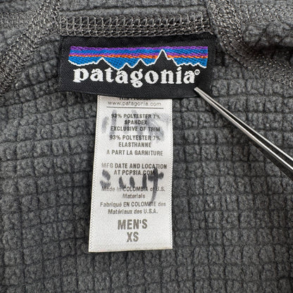 Patagonia パタゴニア R1 レギュレーター フーディ Polartec ポーラテック ハーフジップ プルオーバー パーカー フード グレー XS 2011年製 2605-00306
