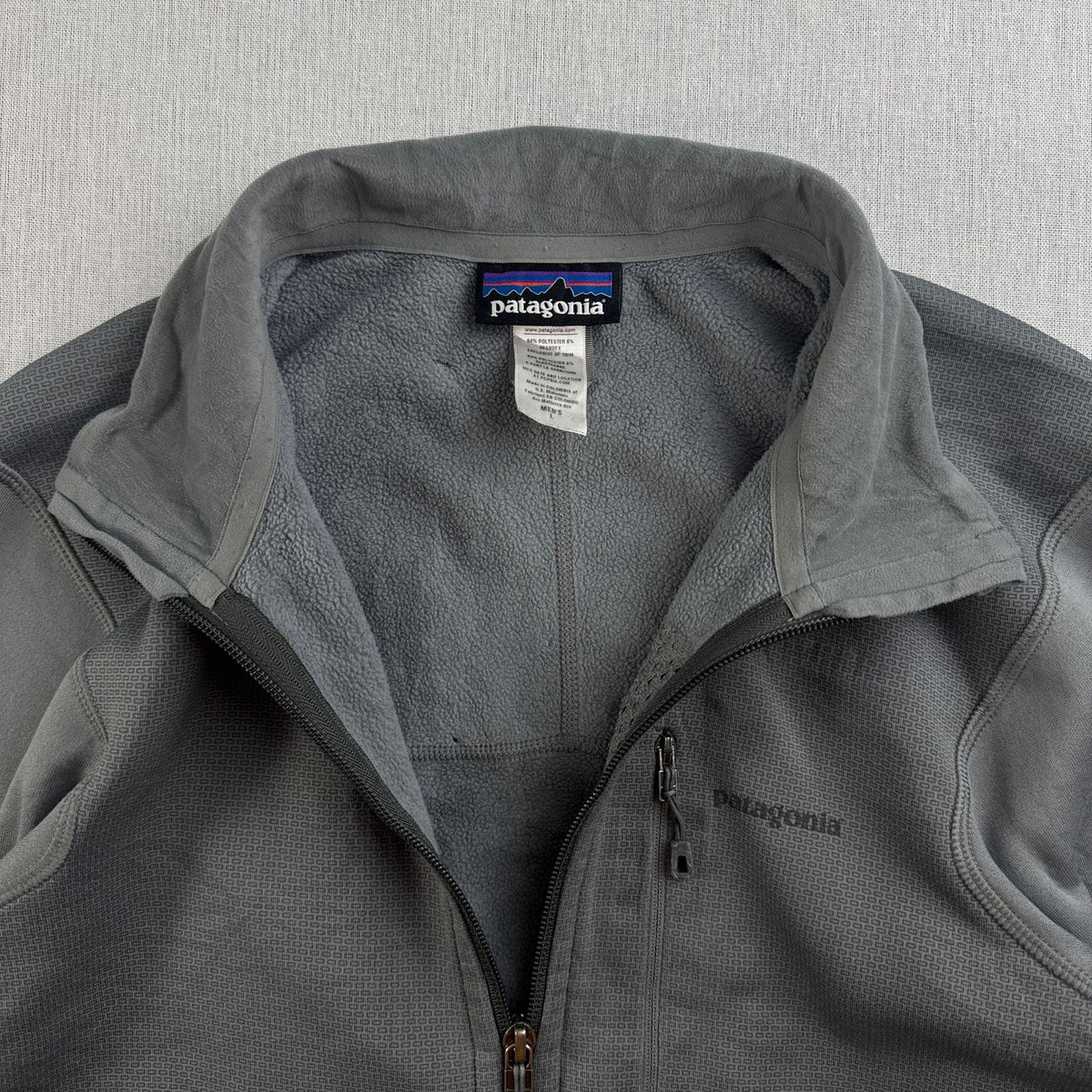 Patagonia パタゴニア ピトンハイブリッド フリースジャケット フルジップ ジャケット グレー 2013年製 2605-00295