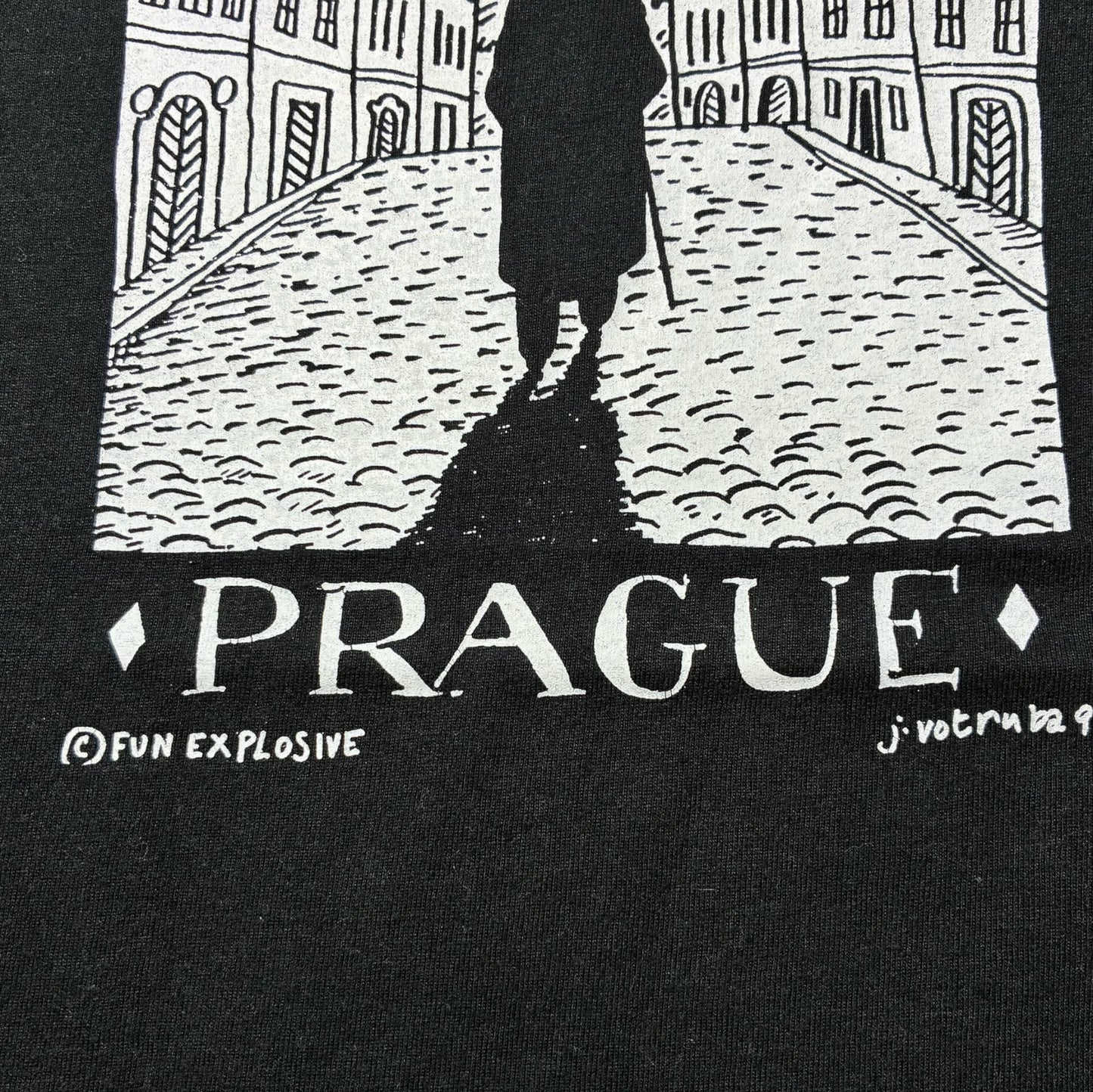 90s Franz Kafka フランツカフカ スーベニアT ブラック M a-u-2505-059