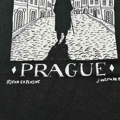 90s Franz Kafka フランツカフカ スーベニアT ブラック M a-u-2505-059