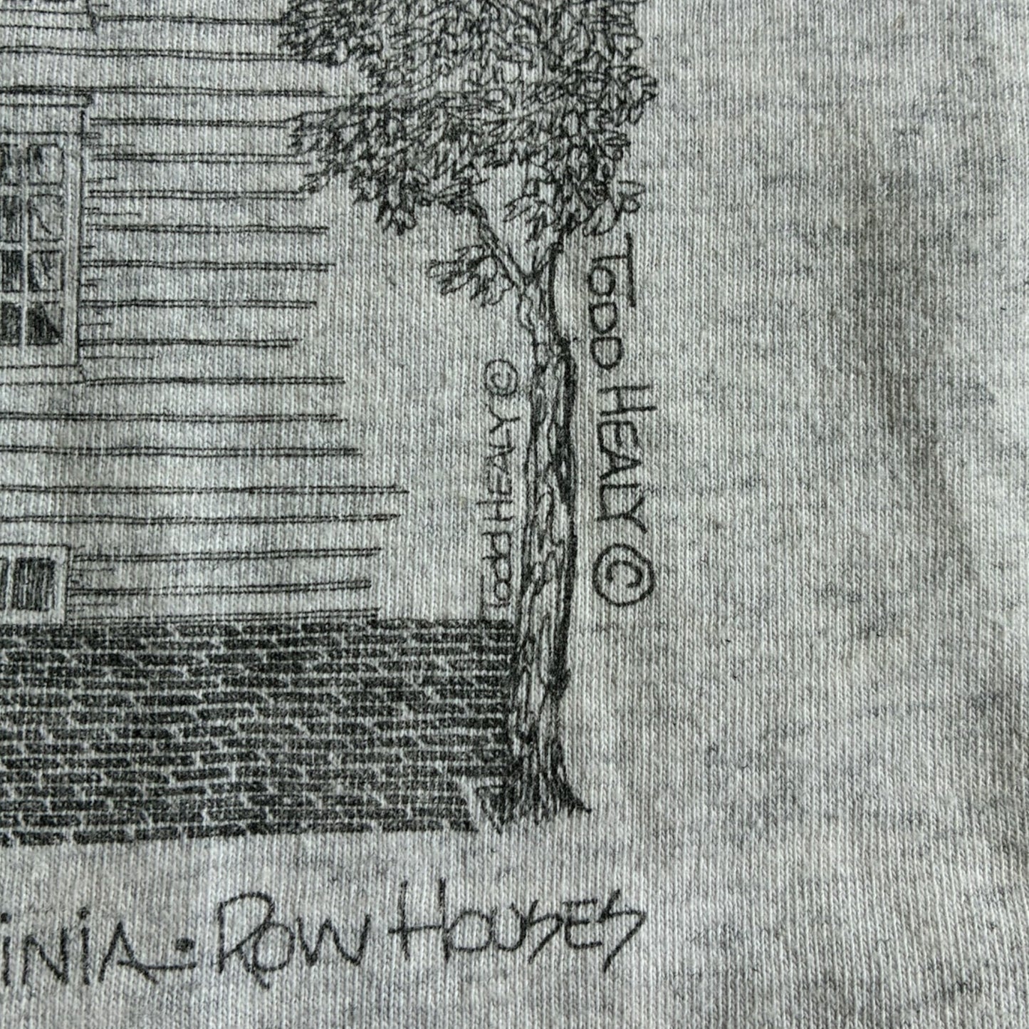 90s TODD HEALY アートT ONEITA グレー L a-u-2505-016