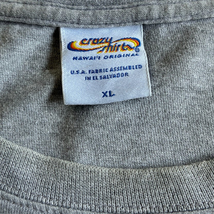 ウミガメ サーフ crazy shirts XL グレー a-u-2505-002