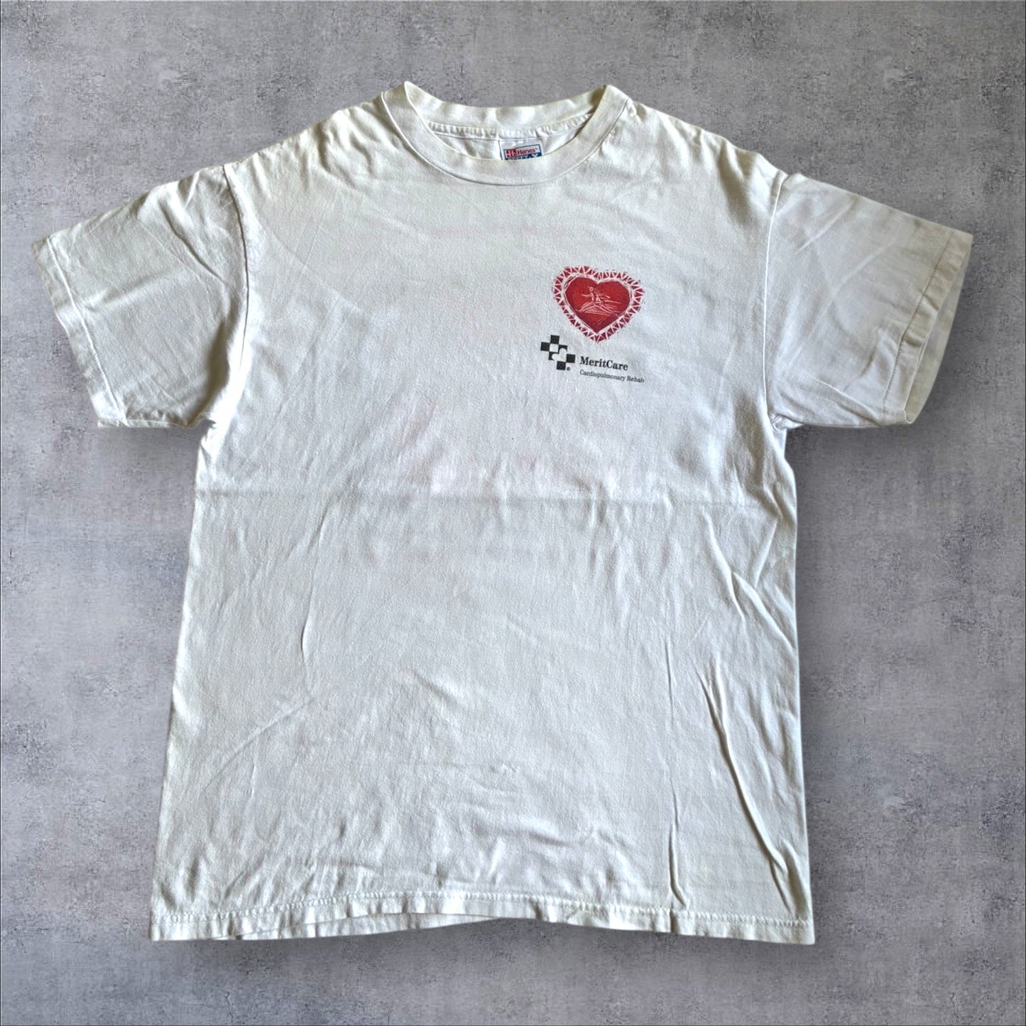 90s プロモT Hanes USA製 ホワイト L a-u-2505-018