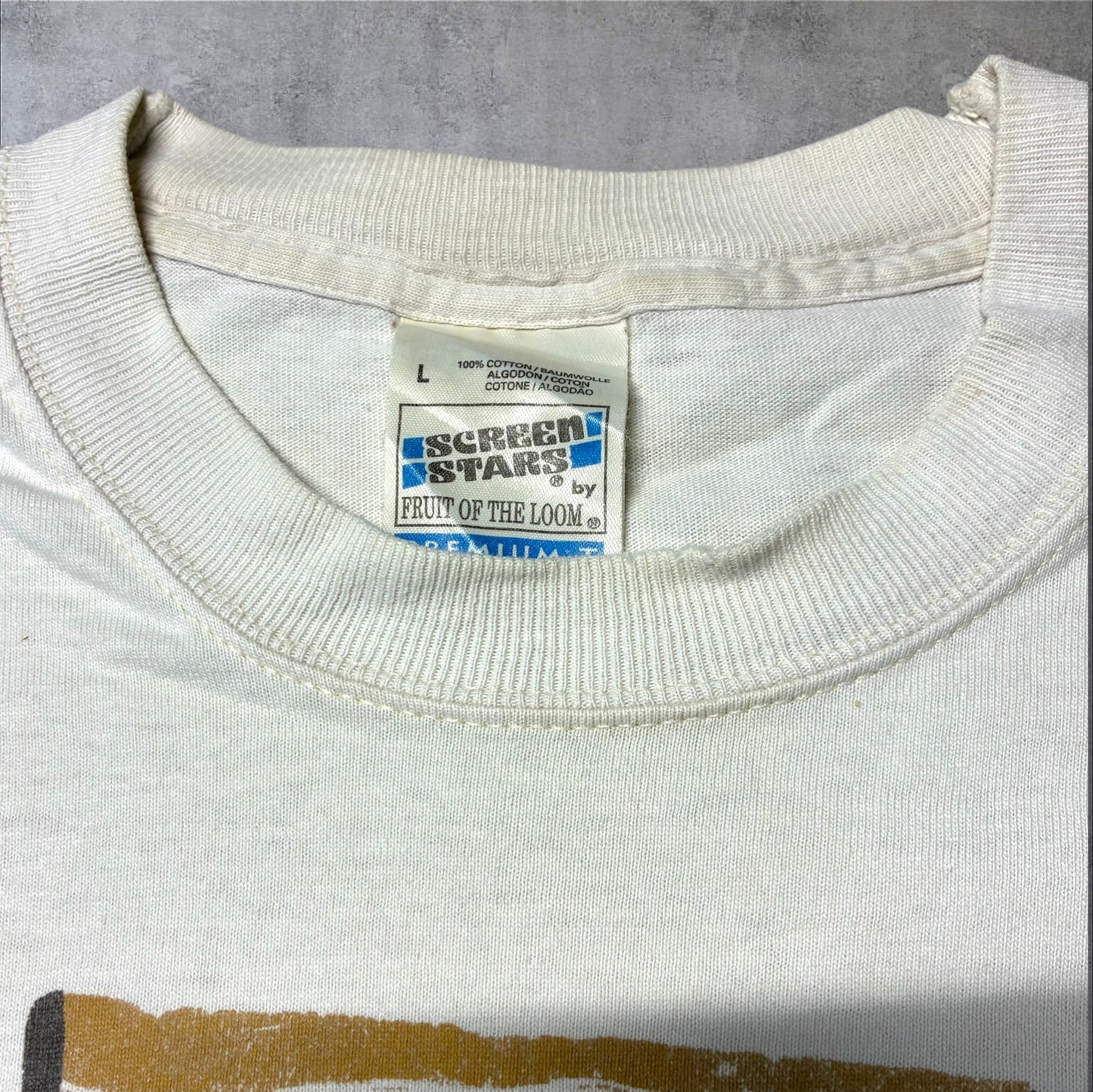 アフリカ トライバルアート アートT スクリーンスターズ ホワイト L a-u-2505-065