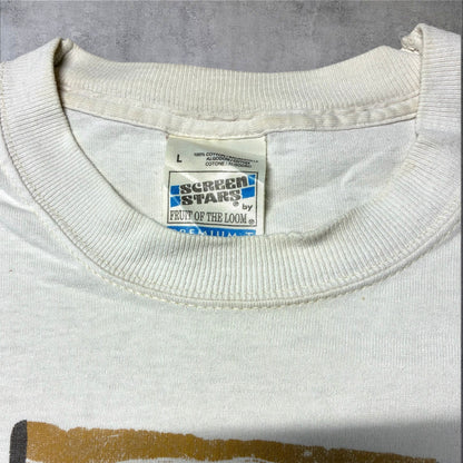 アフリカ トライバルアート アートT スクリーンスターズ ホワイト L a-u-2505-065