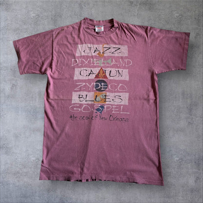 90s Jazz ジャズT ONEITA USA製 L エンジ a-u-2505-007