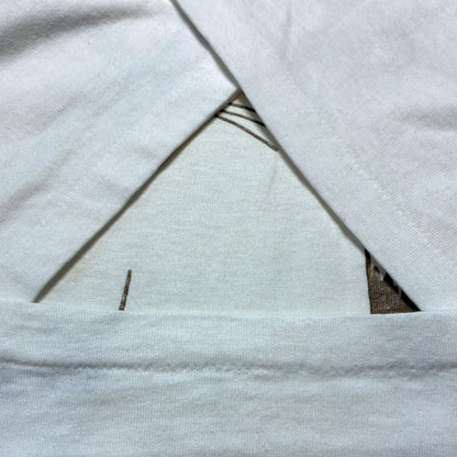 90s 猫 キャット アニマルT Hanes USA製 ホワイト XL a-u-2505-047