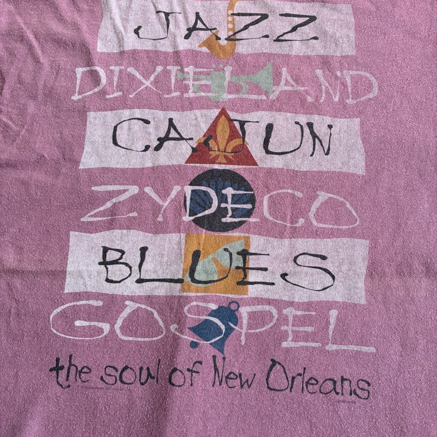 90s Jazz ジャズT ONEITA USA製 L エンジ a-u-2505-007