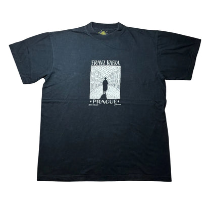 90s Franz Kafka フランツカフカ スーベニアT ブラック M a-u-2505-059