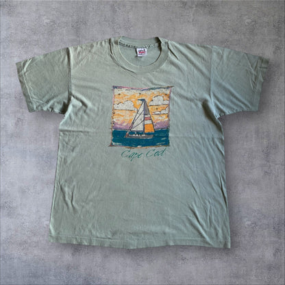 90s Carol Hagan Sution CAPE COD ヨット anvil USA製 L a-u-2505-021