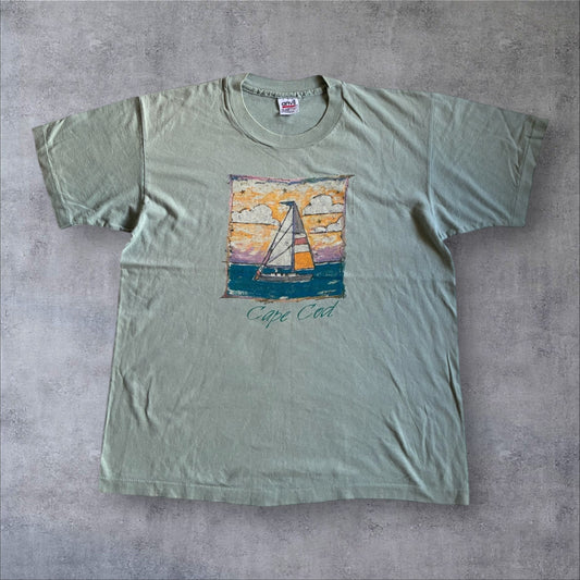 90s Carol Hagan Sution CAPE COD ヨット anvil USA製 L a-u-2505-021