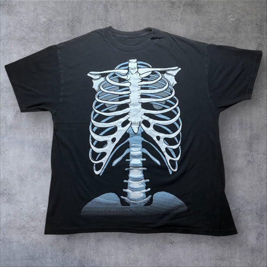 肋骨 スカル ボーン 黒 a-u-2505-037