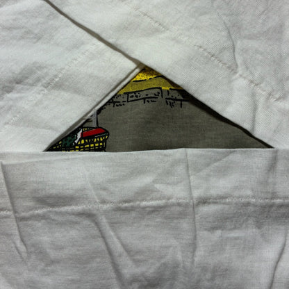 90s 浮世絵 スーベニアT 東海道中五十三次 日本橋 アートT ホワイト a-u-2505-053