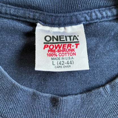 80s 90s duke university カレッジT ONEITA  USA製 L ネイビー a-u-2505-001