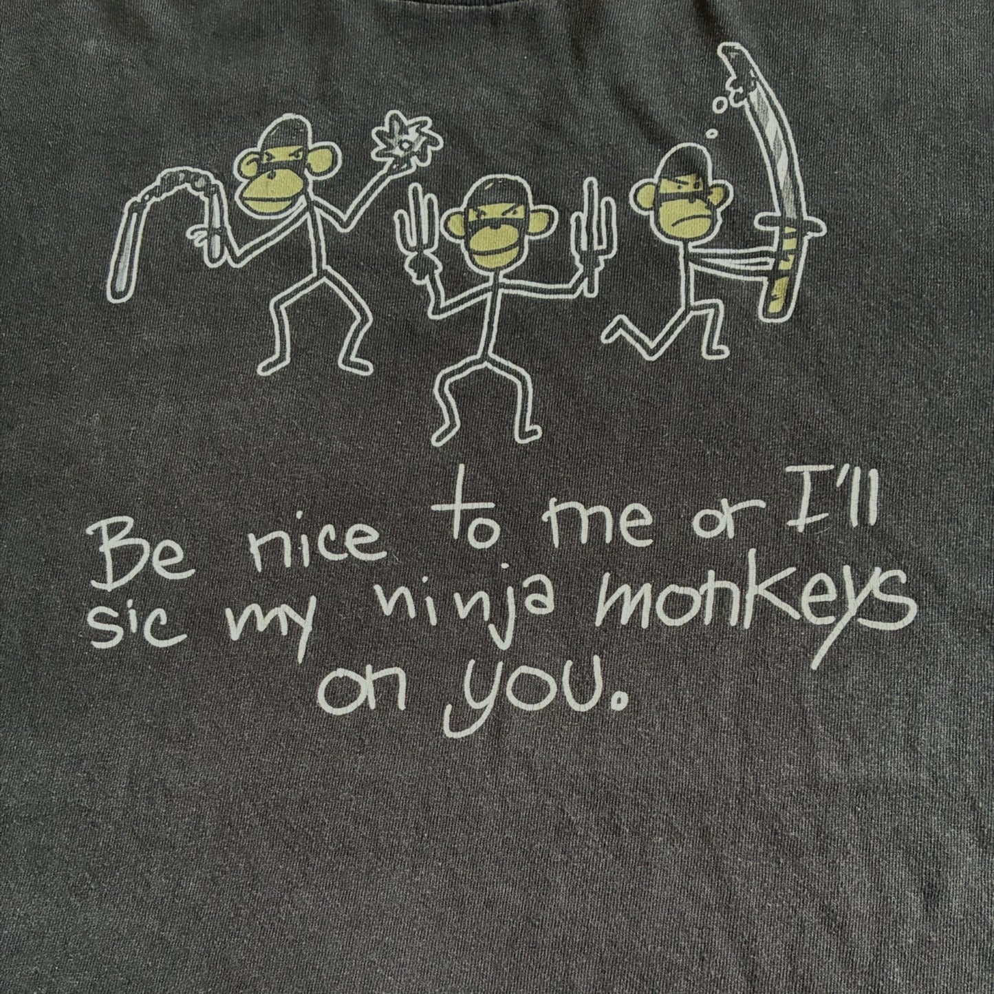 00s 忍者猿 アートT TENNESSEE RIVER ブラック XL a-u-2505-030