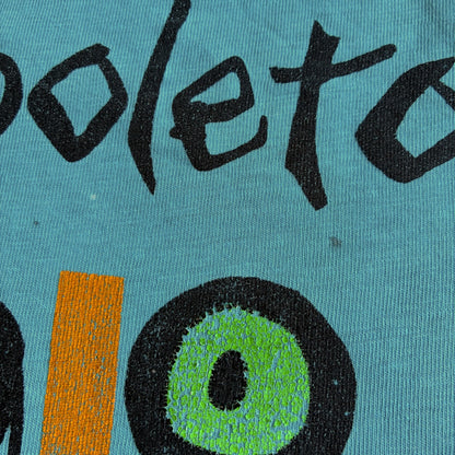 80s Spoleto Festival アートT USA製 Hanes 水色 XL a-u-2505-029