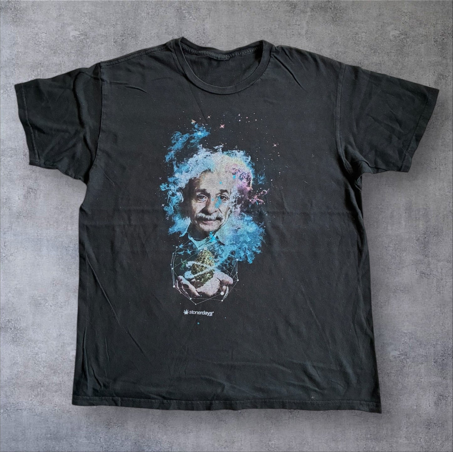アインシュタイン EINSTEIN 偉人T stonerdays マリファナ プロモT ブラック a-u-2505-025