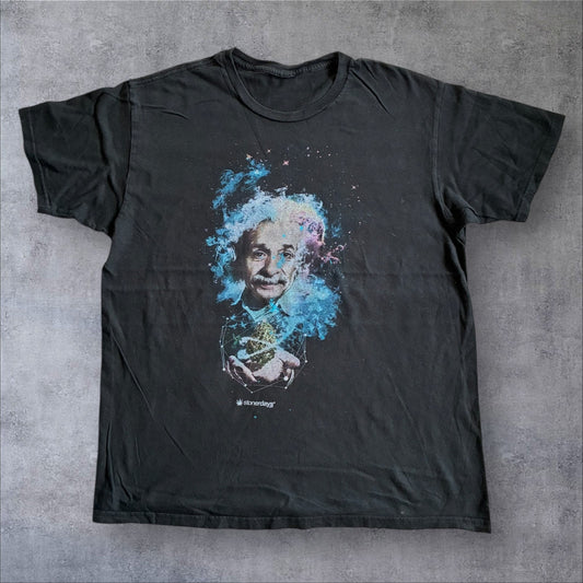 アインシュタイン EINSTEIN 偉人T stonerdays マリファナ プロモT ブラック a-u-2505-025