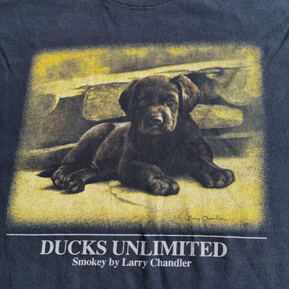 ラブラドール レトリーバー 犬 アニマルT Ducks unlimited ネイビー a-u-2505-015