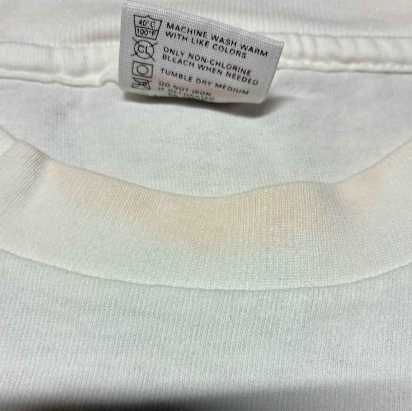 90s human i tee カエル アニマルT anvil USA製 ホワイト M a-u-2505-050