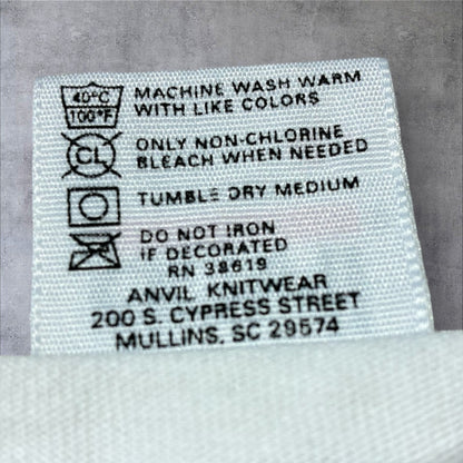 90s The Nature Company ボタニカル 植物 蝶 anvil USA製 ホワイト L a-u-2505-064