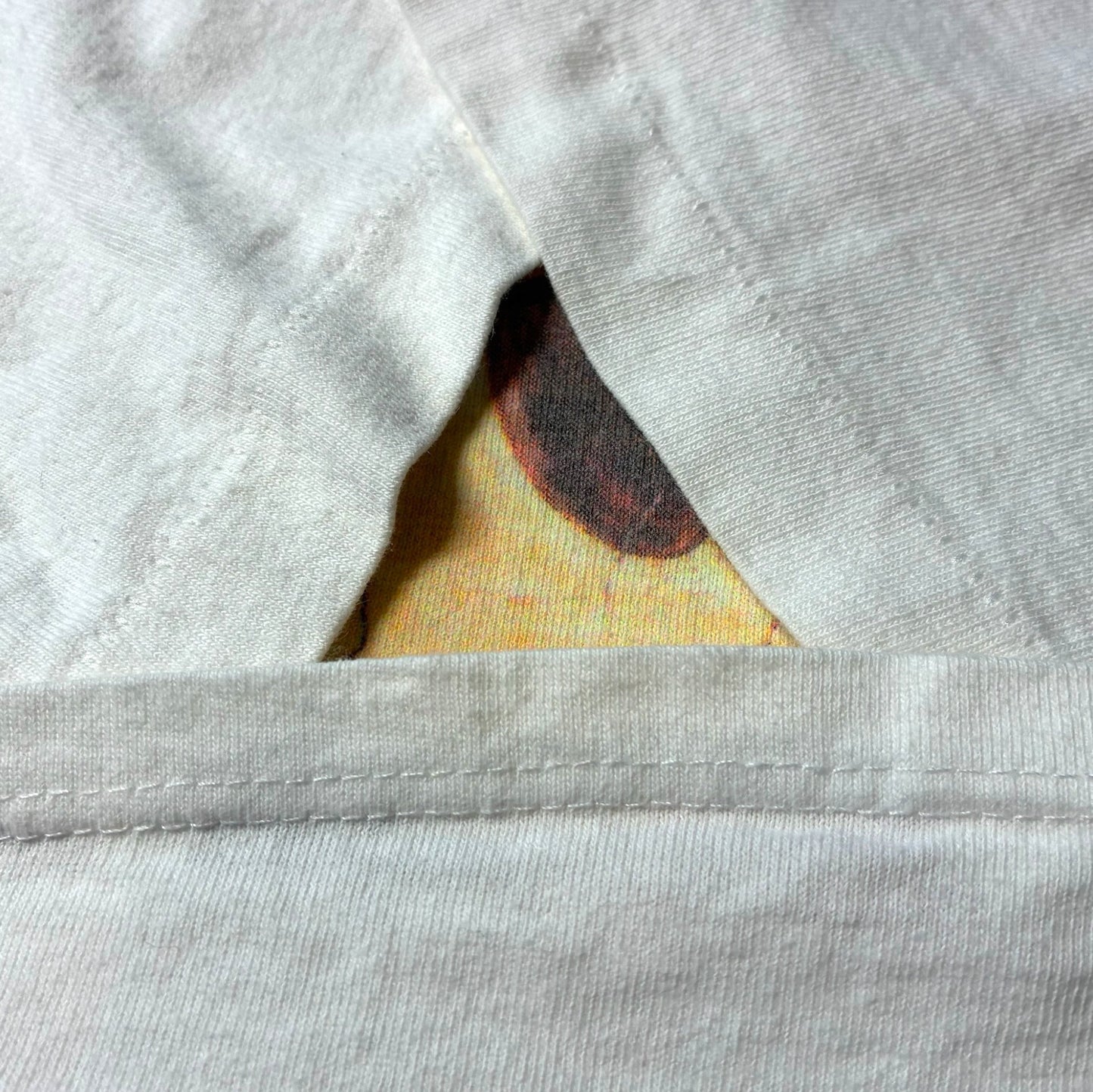 80s 90s Michelangelo ミケランジェロ パロディT pull my finger アートT  ホワイト XL a-u-2505-081