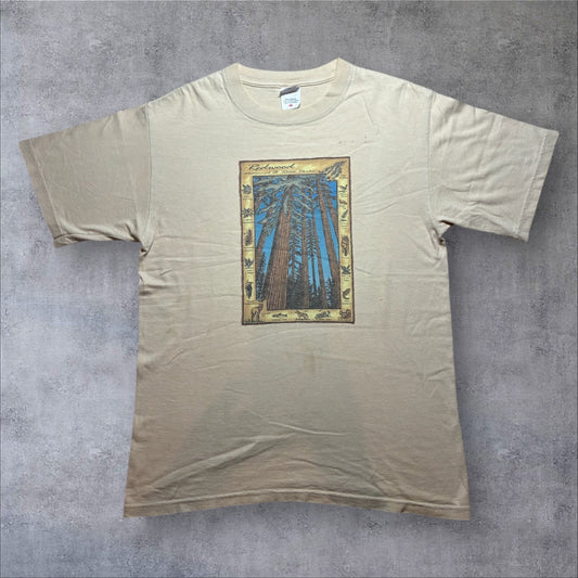 樹木 アニマルT レッドウッド国立/州立公園 スーベニアT anvil ベージュ M a-u-2505-049