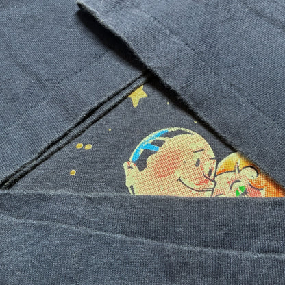 90sb Crazy For You ミュージカルT フルーツオブザルーム USA製 XL ネイビー a-u-2505-041