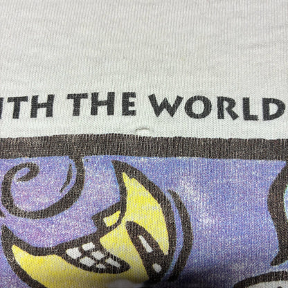 90s human i tee アートT 月 アニマル ホワイト a-u-2505-060