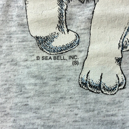 90s SEA BELL USA 犬柄 アニマルT グレー a-u-2505-083