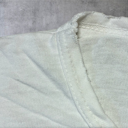 90s The Nature Company ボタニカル 植物 蝶 anvil USA製 ホワイト L a-u-2505-064