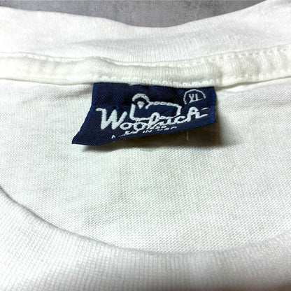 90s WOOLRICH アニマルT USA製 ホワイト XL a-u-2505-070