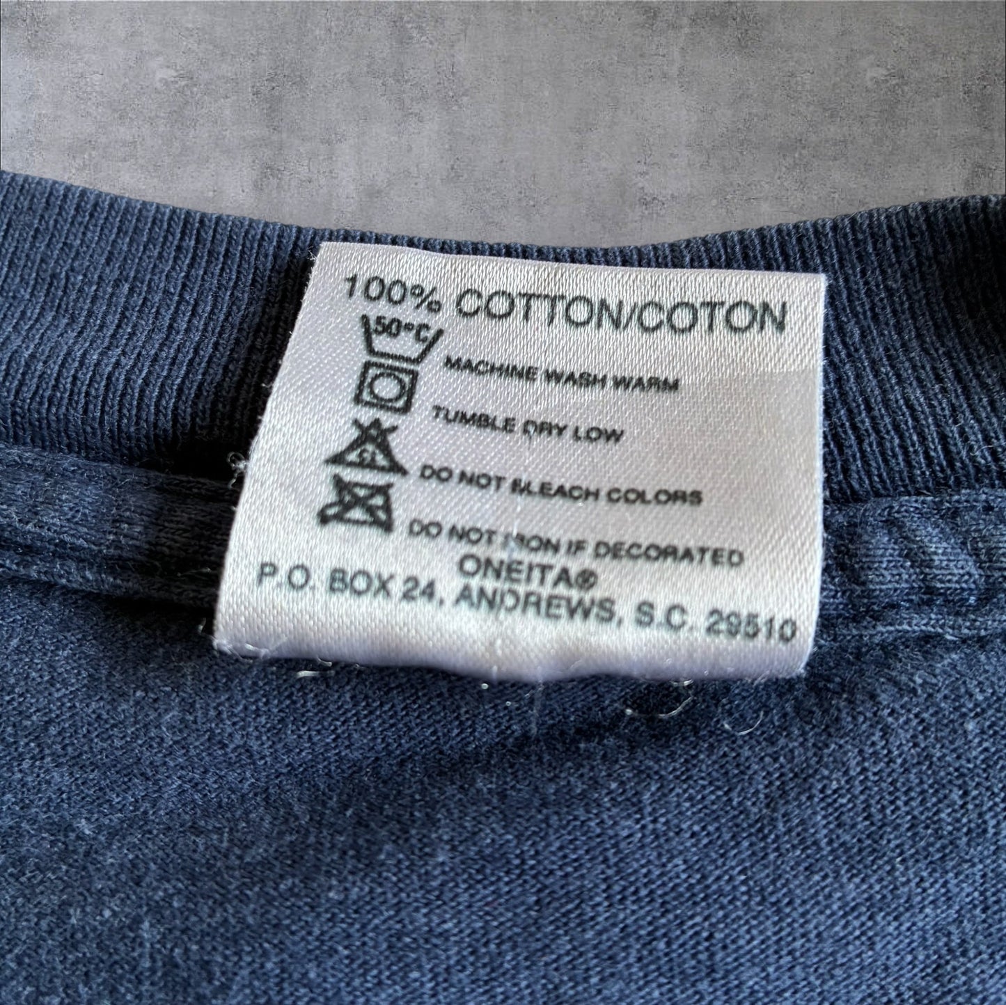 80s 90s duke university カレッジT ONEITA  USA製 L ネイビー a-u-2505-001