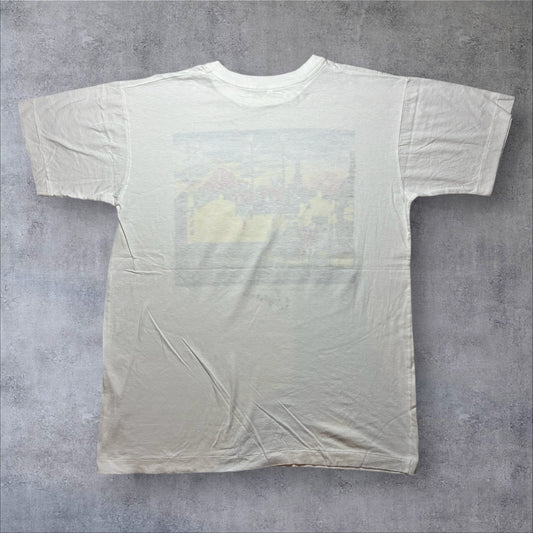 90s 浮世絵 スーベニアT 東海道中五十三次 日本橋 アートT ホワイト a-u-2505-053