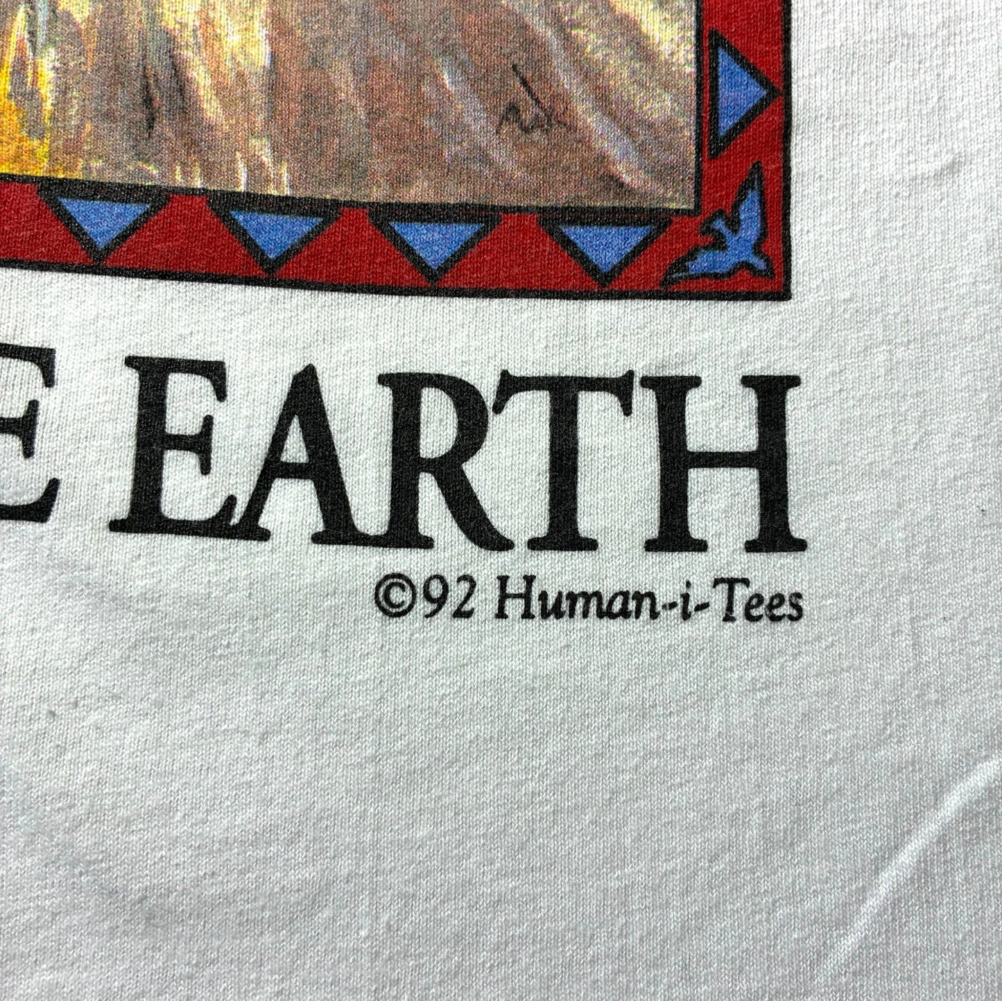 90s Human i tee ネイティブアメリカン USA製 ホワイト XL a-u-2505-067