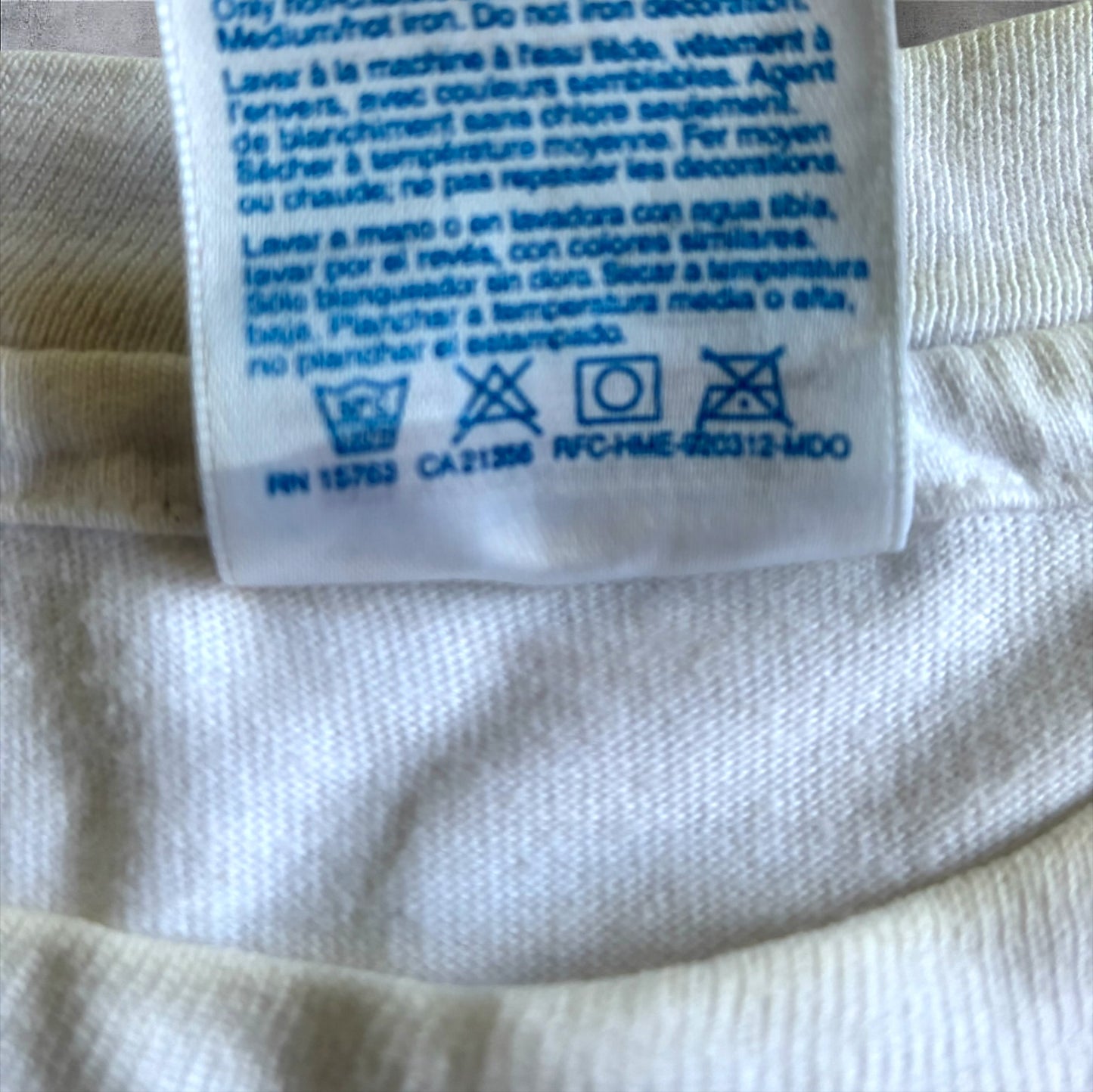 90s プロモT Hanes USA製 ホワイト L a-u-2505-018