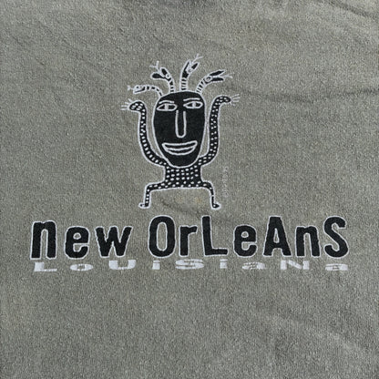 90s ビッグヘッド BIGHED new orleans カーキ ONEITA XL 95年 a-u-2505-003