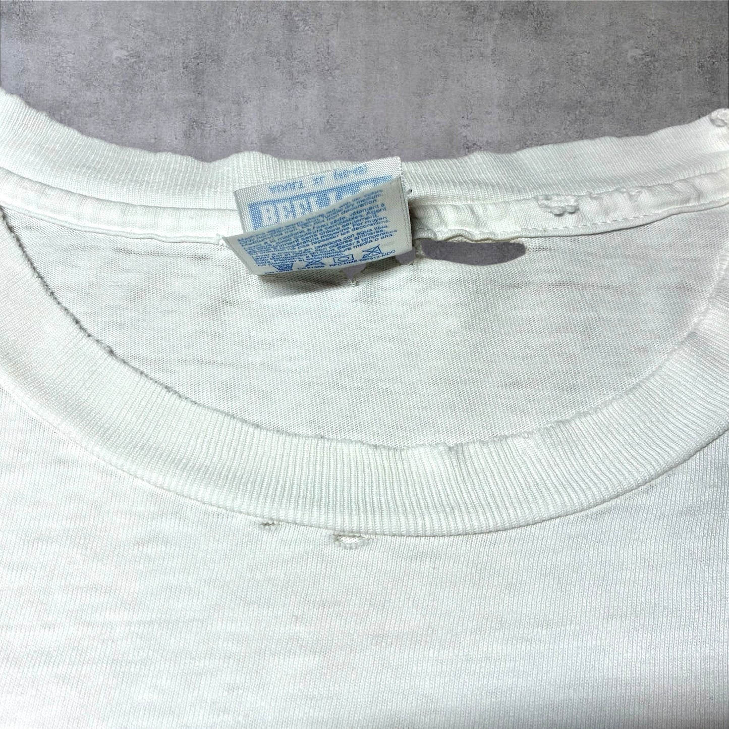 90s LEBERTY GRAPHICS Anne Kilham "maine" Hanes USA製 ホワイト XL a-u-2505-058