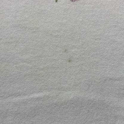 90s The Nature Company ボタニカル 植物 蝶 anvil USA製 ホワイト L a-u-2505-064