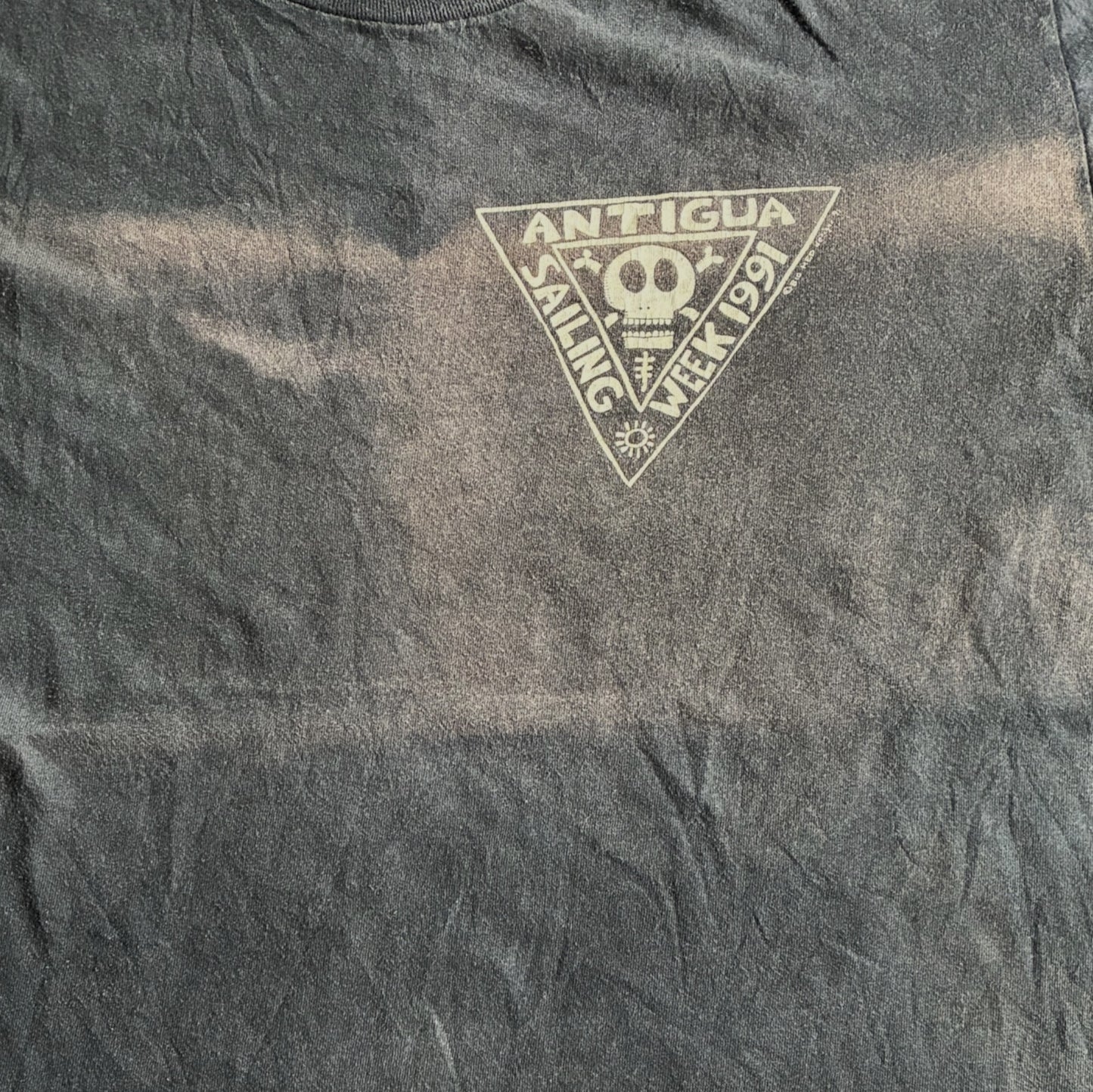 90s ビッグヘッド BIGHED ドクロ ANTIGUA ONEITA USA製 XL  ブラック 91年 a-u-2505-014