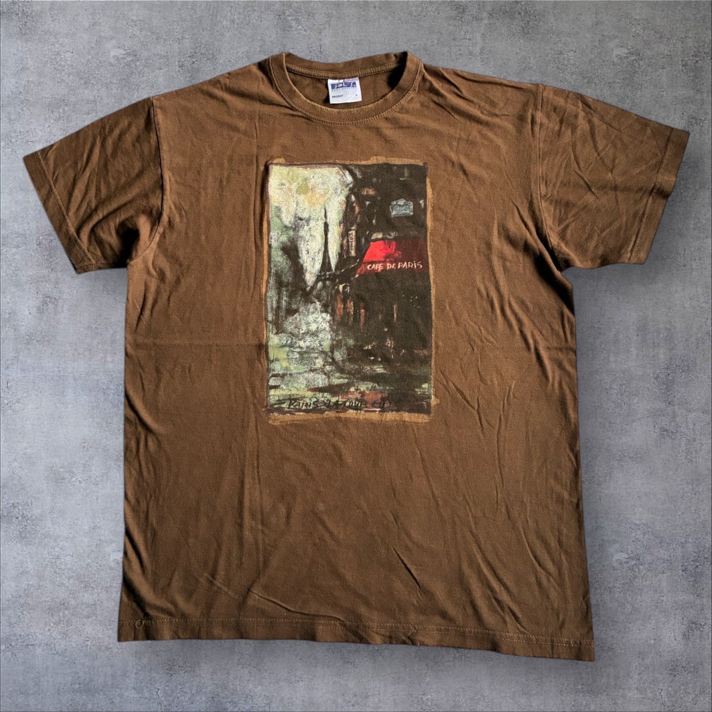 SOLS アートT カフェ L ブラウン a-u-2505-013